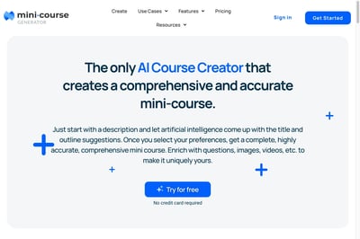 AI Course Creator | AI Assistant of Mini Course Generator preview